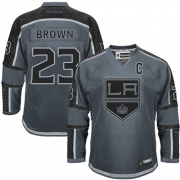 Dustin Brown Los Angeles Kings Reebok Men's Authentic Storm Cross Check Fashion Jersey - Brown