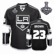 Dustin Brown Los Angeles Kings Reebok Men's Authentic Home 2014 Stanley Cup Jersey - Black