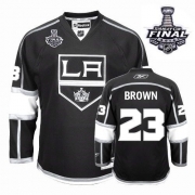 Dustin Brown Los Angeles Kings Reebok Youth Premier Home 2014 Stanley Cup Jersey - Black