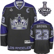 Dustin Brown Los Angeles Kings Reebok Youth Authentic Third 2014 Stanley Cup Jersey - Black