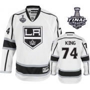 Dwight King Los Angeles Kings Reebok Men's Premier Away 2014 Stanley Cup Jersey - White