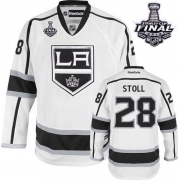 Jarret Stoll Los Angeles Kings Reebok Men's Authentic Away 2014 Stanley Cup Jersey - White