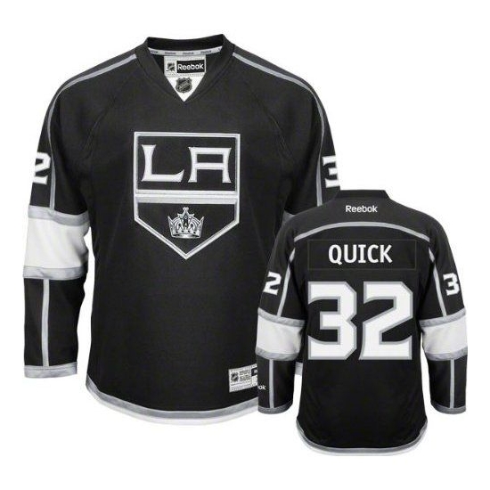 Jonathan Quick Los Angeles Kings Reebok Men's Authentic Home Jersey - Black