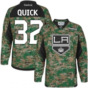 Jonathan Quick Los Angeles Kings Reebok Youth Premier Veterans Day Practice Jersey - Camo