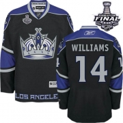 Justin Williams Los Angeles Kings Reebok Men's Authentic Third 2014 Stanley Cup Jersey - Black
