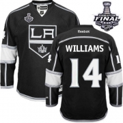 Justin Williams Los Angeles Kings Reebok Youth Authentic Home 2014 Stanley Cup Jersey - Black