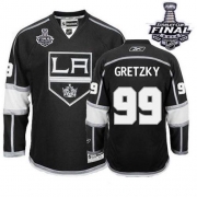 Wayne Gretzky Los Angeles Kings Reebok Men's Authentic Home 2014 Stanley Cup Jersey - Black
