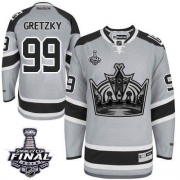 Wayne Gretzky Los Angeles Kings Reebok Men's Authentic 2014 Stadium Series 2014 Stanley Cup Jersey - Grey