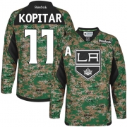Anze Kopitar Los Angeles Kings Reebok Youth Authentic Veterans Day Practice Jersey - Camo