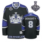 Drew Doughty Los Angeles Kings Reebok Men's Authentic Third 2014 Stanley Cup Jersey - Black