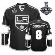 Drew Doughty Los Angeles Kings Reebok Youth Premier Home 2014 Stanley Cup Jersey - Black