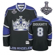 Drew Doughty Los Angeles Kings Reebok Youth Premier Third 2014 Stanley Cup Jersey - Black