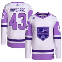 Jacob Moverare Los Angeles Kings Adidas Men's Authentic Hockey Fights Cancer Primegreen Jersey - White/Purple