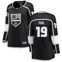 Jim Fox Los Angeles Kings Fanatics Branded Women's Breakaway Home Jersey - Black