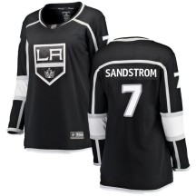 Tomas Sandstrom Los Angeles Kings Fanatics Branded Women's Breakaway Home Jersey - Black