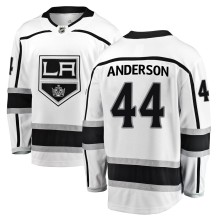 Mikey Anderson Los Angeles Kings Fanatics Branded Men's ized Breakaway Away Jersey - White