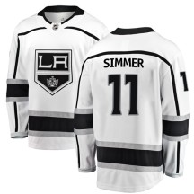Charlie Simmer Los Angeles Kings Fanatics Branded Men's Breakaway Away Jersey - White