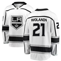 Christian Wolanin Los Angeles Kings Fanatics Branded Men's Breakaway Away Jersey - White
