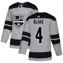 Rob Blake Los Angeles Kings Adidas Men's Authentic Alternate Jersey - Gray