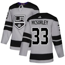 Marty Mcsorley Los Angeles Kings Adidas Men's Authentic Alternate Jersey - Gray