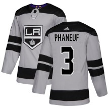 Dion Phaneuf Los Angeles Kings Adidas Men's Authentic Alternate Jersey - Gray