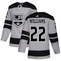 Tiger Williams Los Angeles Kings Adidas Men's Authentic Alternate Jersey - Gray
