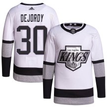 Denis Dejordy Los Angeles Kings Adidas Youth Authentic 2021/22 Alternate Primegreen Pro Player Jersey - White