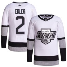 Alexander Edler Los Angeles Kings Adidas Youth Authentic 2021/22 Alternate Primegreen Pro Player Jersey - White