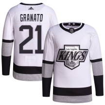 Tony Granato Los Angeles Kings Adidas Youth Authentic 2021/22 Alternate Primegreen Pro Player Jersey - White