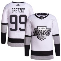 Wayne Gretzky Los Angeles Kings Adidas Youth Authentic 2021/22 Alternate Primegreen Pro Player Jersey - White