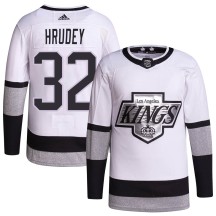 Kelly Hrudey Los Angeles Kings Adidas Youth Authentic 2021/22 Alternate Primegreen Pro Player Jersey - White