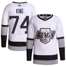 Dwight King Los Angeles Kings Adidas Youth Authentic 2021/22 Alternate Primegreen Pro Player Jersey - White