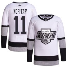 Anze Kopitar Los Angeles Kings Adidas Youth Authentic 2021/22 Alternate Primegreen Pro Player Jersey - White