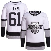 Trevor Lewis Los Angeles Kings Adidas Youth Authentic 2021/22 Alternate Primegreen Pro Player Jersey - White