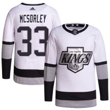 Marty Mcsorley Los Angeles Kings Adidas Youth Authentic 2021/22 Alternate Primegreen Pro Player Jersey - White