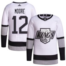 Trevor Moore Los Angeles Kings Adidas Youth Authentic 2021/22 Alternate Primegreen Pro Player Jersey - White