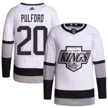 Bob Pulford Los Angeles Kings Adidas Youth Authentic 2021/22 Alternate Primegreen Pro Player Jersey - White