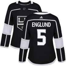 Andreas Englund Los Angeles Kings Adidas Women's Authentic Home Jersey - Black