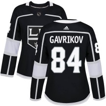 Vladislav Gavrikov Los Angeles Kings Adidas Women's Authentic Home Jersey - Black