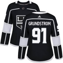Carl Grundstrom Los Angeles Kings Adidas Women's Authentic Home Jersey - Black