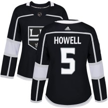 Harry Howell Los Angeles Kings Adidas Women's Authentic Home Jersey - Black