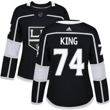 Dwight King Los Angeles Kings Adidas Women's Authentic Home Jersey - Black
