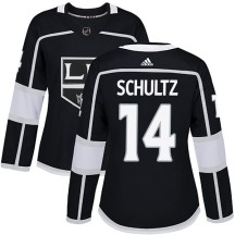 Dave Schultz Los Angeles Kings Adidas Women's Authentic Home Jersey - Black