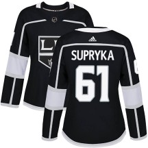 Cameron Supryka Los Angeles Kings Adidas Women's Authentic Home Jersey - Black