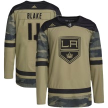 Rob Blake Los Angeles Kings Adidas Youth Authentic Military Appreciation Practice Jersey - Camo