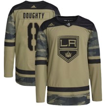 Drew Doughty Los Angeles Kings Adidas Youth Authentic Military Appreciation Practice Jersey - Camo