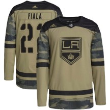 Kevin Fiala Los Angeles Kings Adidas Youth Authentic Military Appreciation Practice Jersey - Camo