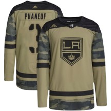 Dion Phaneuf Los Angeles Kings Adidas Youth Authentic Military Appreciation Practice Jersey - Camo