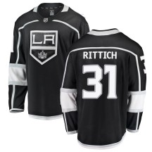David Rittich Los Angeles Kings Fanatics Branded Youth Breakaway Home Jersey - Black