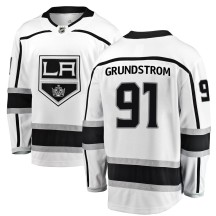 Carl Grundstrom Los Angeles Kings Fanatics Branded Youth Breakaway Away Jersey - White